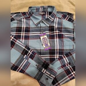 EDDIE BAUER MEN'S SZ XXL FLANNEL LONG SLEEVED SHIRT NWT